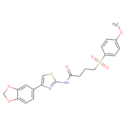 N-[4-(2H-1,3-benzodioxol-5-yl)-1,3-thiazol-2-yl]-4-(4-methoxybenzenesulfonyl)butanamide