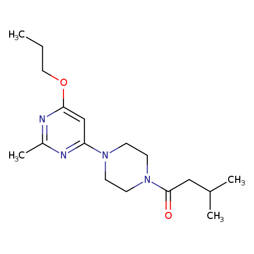 3-methyl-1-[4-(2-methyl-6-propoxypyrimidin-4-yl)piperazin-1-yl]butan-1-one