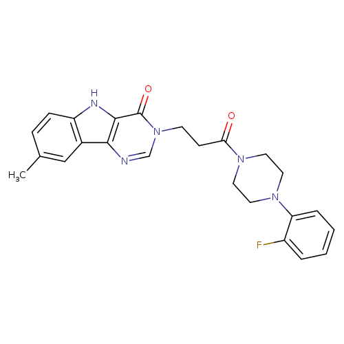 3-{3-[4-(2-fluorophenyl)piperazin-1-yl]-3-oxopropyl}-8-methyl-3H,4H,5H-pyrimido[5,4-b]indol-4-one