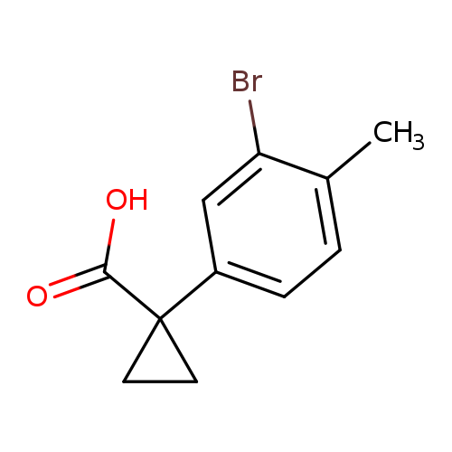 1-(3-bromo-4-methylphenyl)cyclopropane-1-carboxylicacid