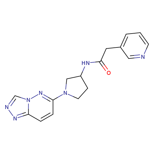 2-(pyridin-3-yl)-N-(1-{[1,2,4]triazolo[4,3-b]pyridazin-6-yl}pyrrolidin-3-yl)acetamide