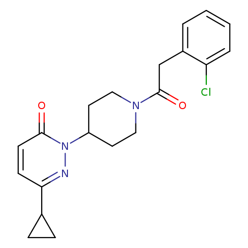 2-{1-[2-(2-chlorophenyl)acetyl]piperidin-4-yl}-6-cyclopropyl-2,3-dihydropyridazin-3-one