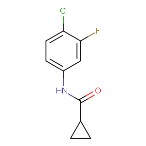 N-(4-chloro-3-fluorophenyl)cyclopropanecarboxamide