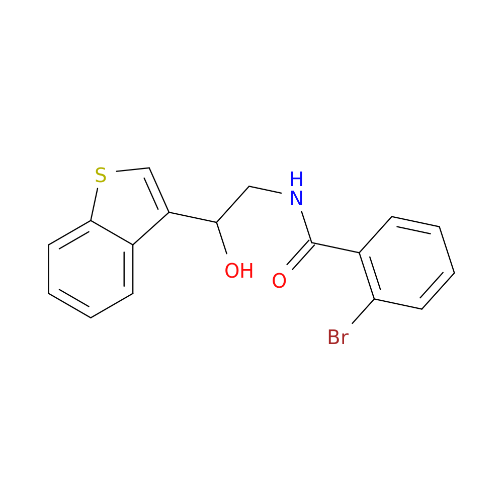 N-[2-(1-benzothiophen-3-yl)-2-hydroxyethyl]-2-bromobenzamide
