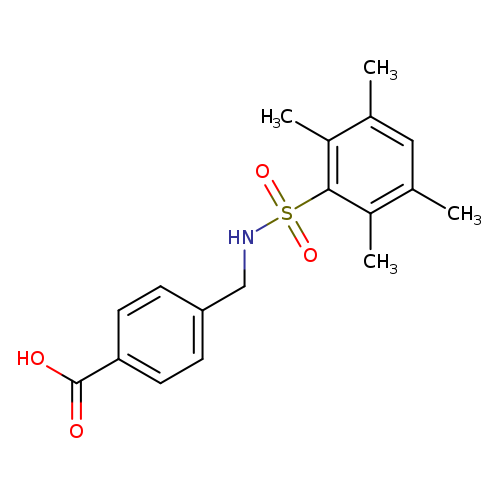 4-(([(2,3,5,6-TETRAMETHYLPHENYL)SULFONYL]AMINO)METHYL)BENZOIC ACID