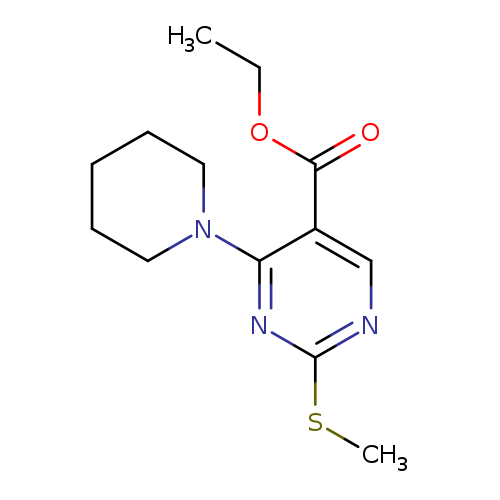 ethyl 2-(methylsulfanyl)-4-(piperidin-1-yl)pyrimidine-5-carboxylate
