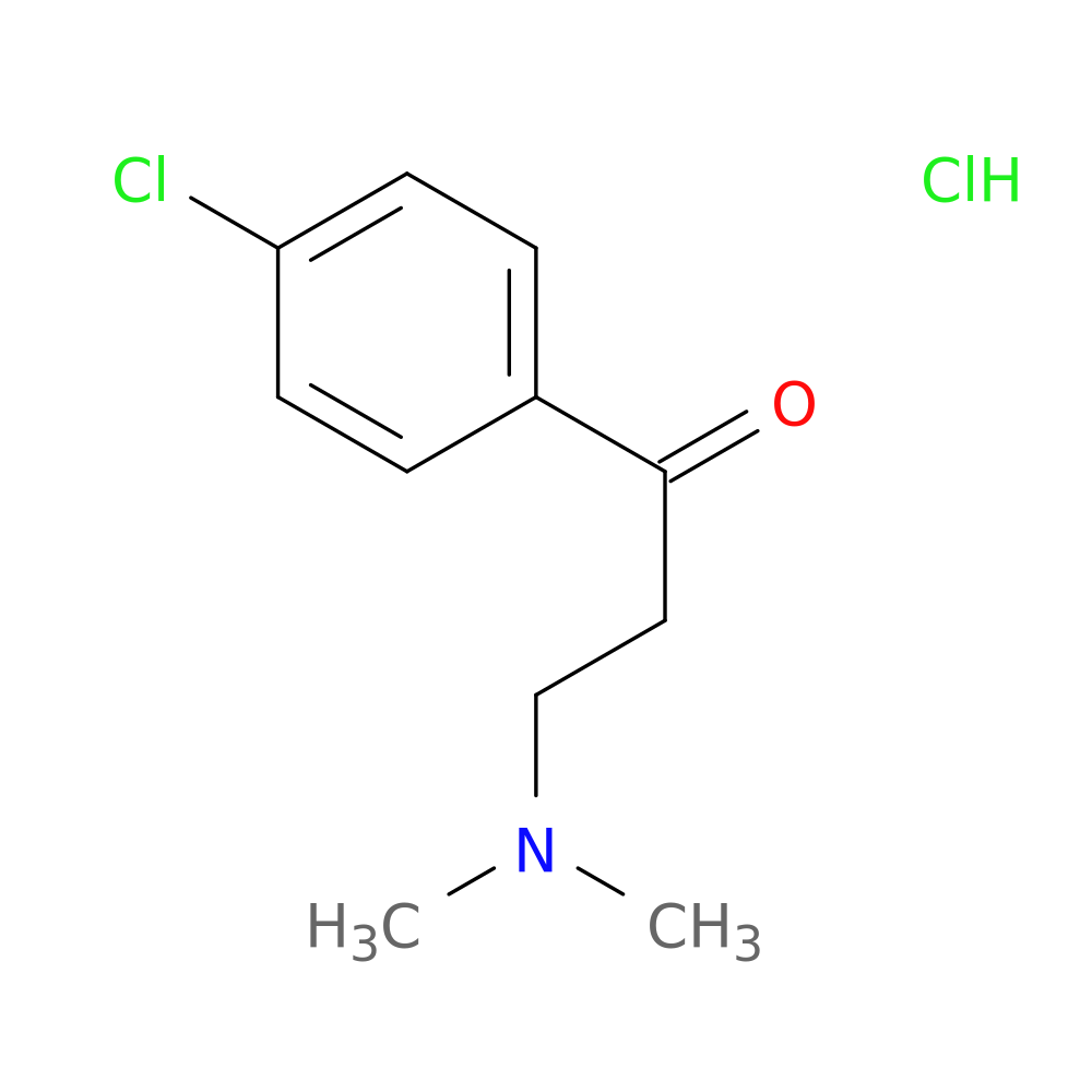 1-Propanone, 1-(4-chlorophenyl)-3-(dimethylamino)-, hydrochloride (1:1)