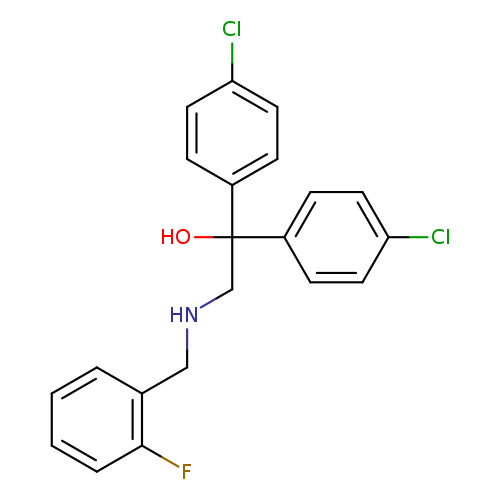 1,1-bis(4-chlorophenyl)-2-{[(2-fluorophenyl)methyl]amino}ethan-1-ol