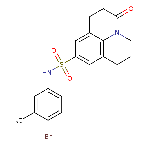 N-(4-bromo-3-methylphenyl)-2-oxo-1-azatricyclo[7.3.1.0^{5,13}]trideca-5,7,9(13)-triene-7-sulfonamide