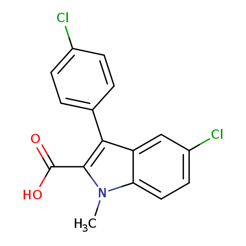 5-Chloro-3-(4-chlorophenyl)-1-methyl-1h-indole-2-carboxylic acid