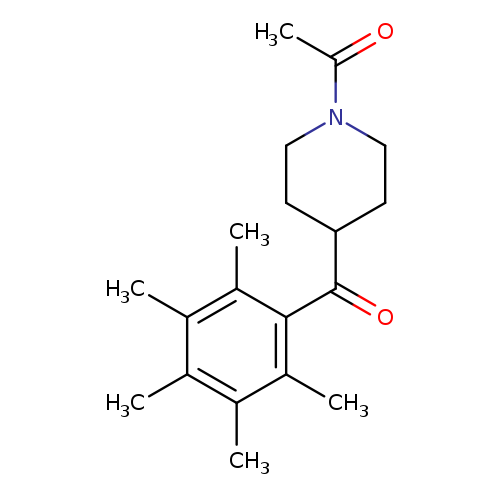 1-[4-(2,3,4,5,6-pentamethylbenzoyl)piperidin-1-yl]ethan-1-one