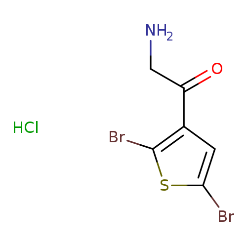 3-(2-Aminoacetyl)-2,5-dibromothiopheneHydrochloride
