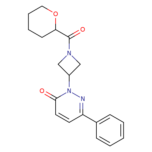 2-[1-(oxane-2-carbonyl)azetidin-3-yl]-6-phenyl-2,3-dihydropyridazin-3-one