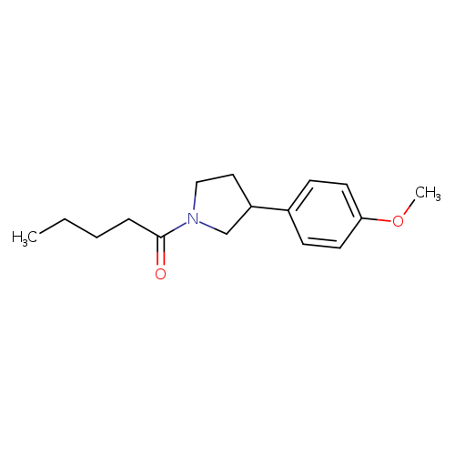 1-[3-(4-methoxyphenyl)pyrrolidin-1-yl]pentan-1-one