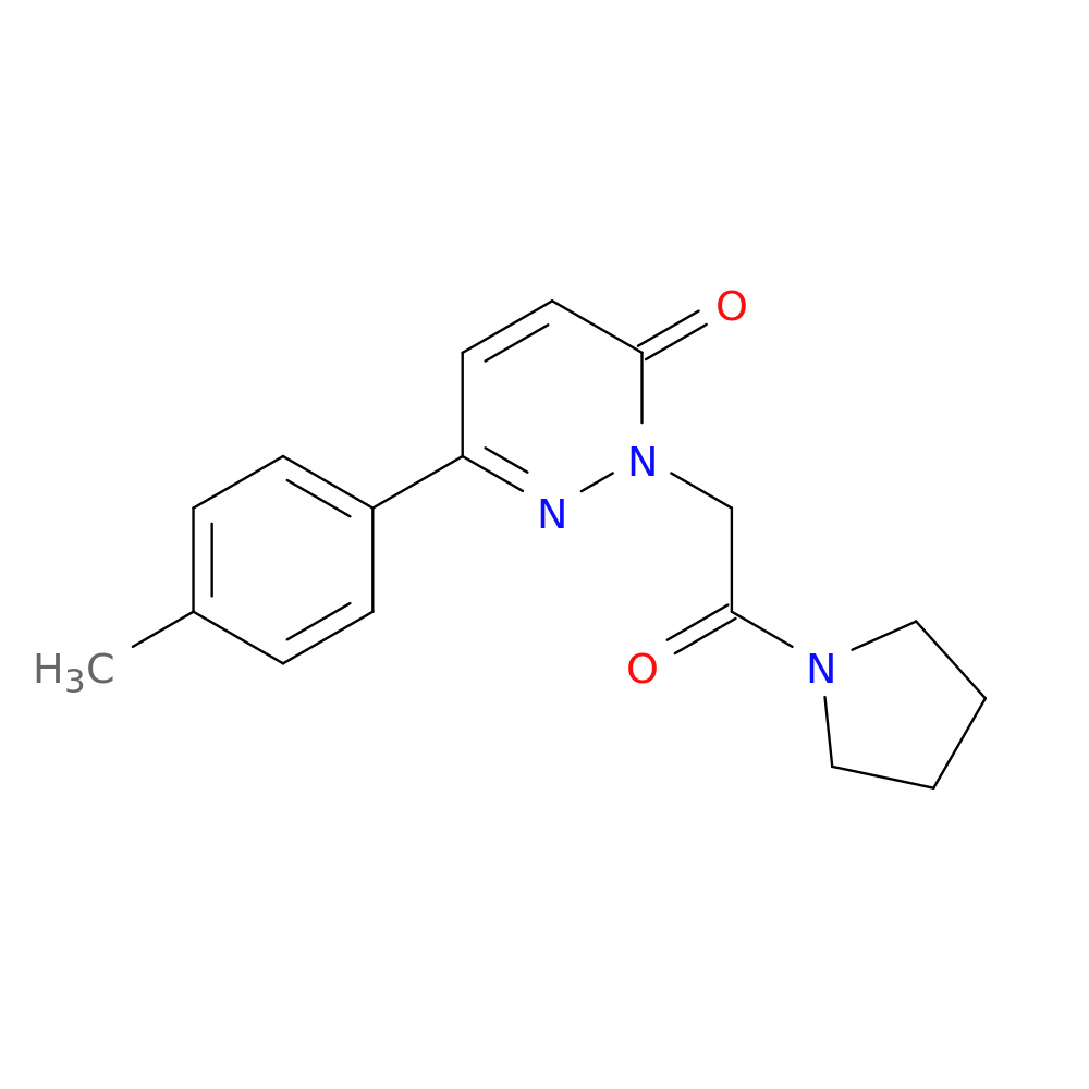 6-(4-methylphenyl)-2-[2-oxo-2-(pyrrolidin-1-yl)ethyl]-2,3-dihydropyridazin-3-one