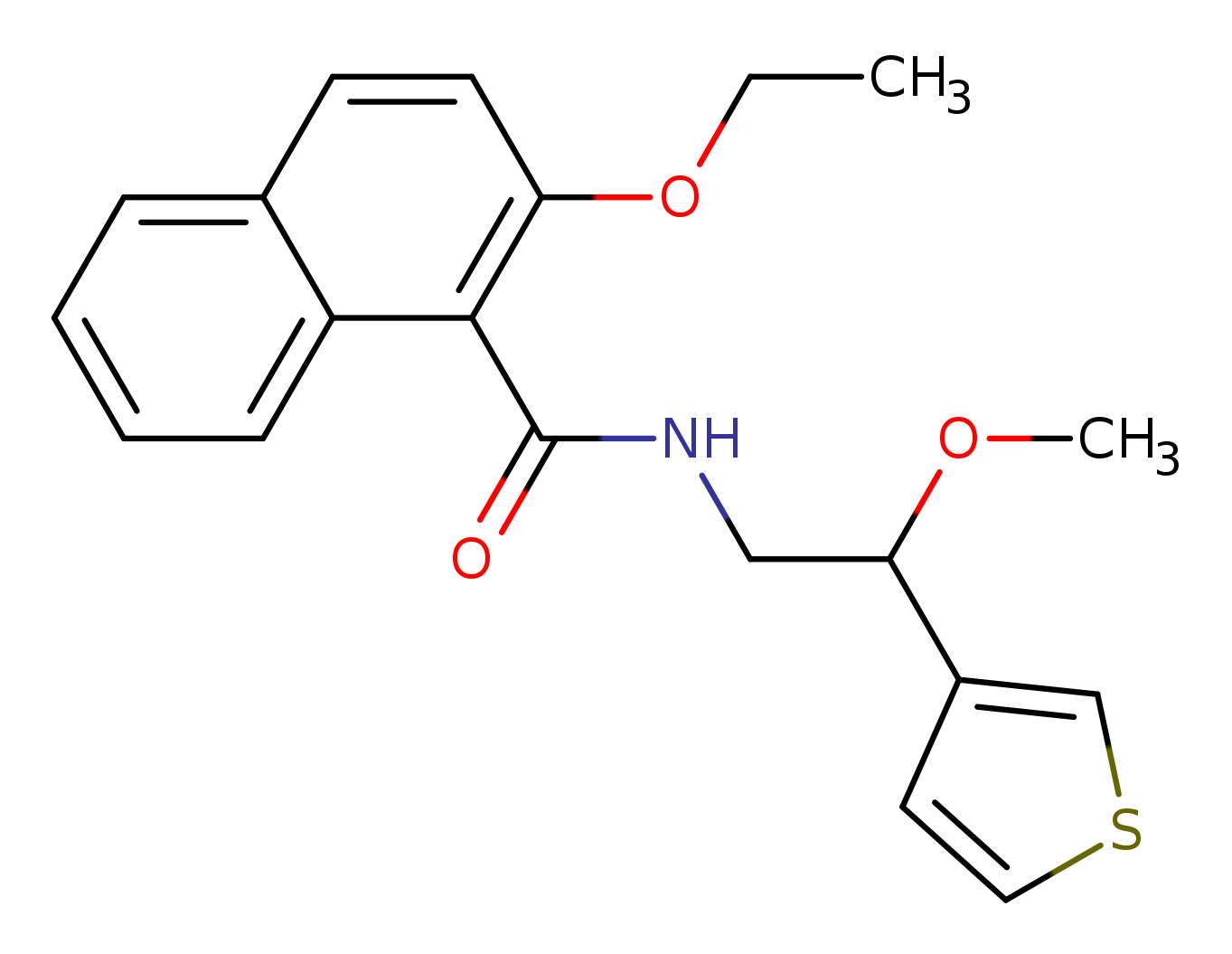 2-ethoxy-N-[2-methoxy-2-(thiophen-3-yl)ethyl]naphthalene-1-carboxamide