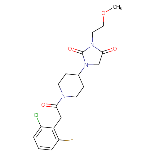1-{1-[2-(2-chloro-6-fluorophenyl)acetyl]piperidin-4-yl}-3-(2-methoxyethyl)imidazolidine-2,4-dione