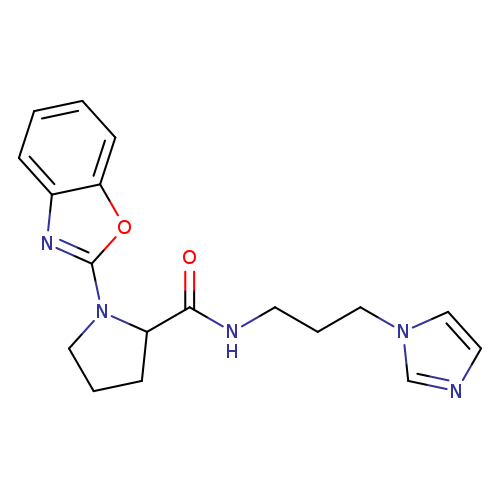 1-(1,3-benzoxazol-2-yl)-N-[3-(1H-imidazol-1-yl)propyl]pyrrolidine-2-carboxamide