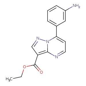 Ethyl 7-(3-aminophenyl)pyrazolo[1,5-a]pyrimidine-3-carboxylate hydrochloride