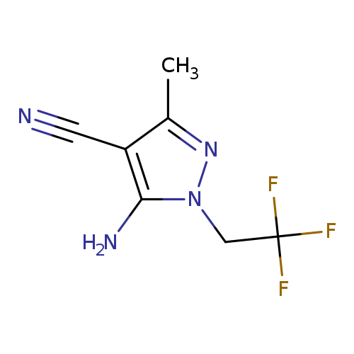 5-Amino-1-(2-trifluoro)ethyl-3-methyl-1h-pyrazole-4-carbonitrile