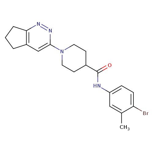 N-(4-bromo-3-methylphenyl)-1-{5H,6H,7H-cyclopenta[c]pyridazin-3-yl}piperidine-4-carboxamide