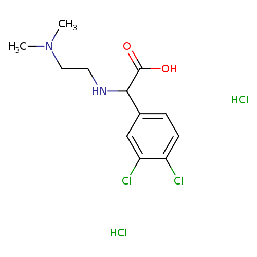 2-(3,4-dichlorophenyl)-2-{[2-(dimethylamino)ethyl]amino}acetic acid dihydrochloride