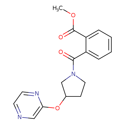 methyl 2-[3-(pyrazin-2-yloxy)pyrrolidine-1-carbonyl]benzoate