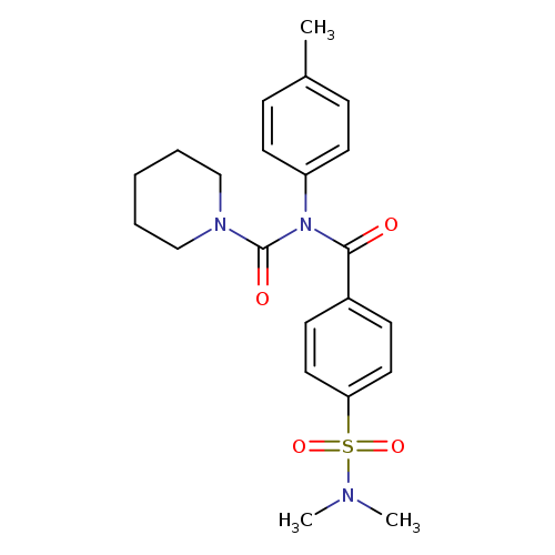 N-[4-(dimethylsulfamoyl)benzoyl]-N-(4-methylphenyl)piperidine-1-carboxamide