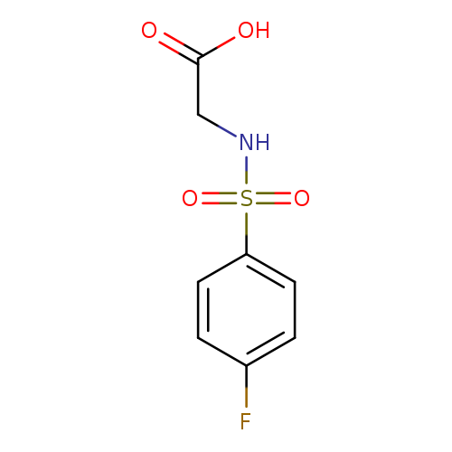 2-([(4-Fluorophenyl)sulfonyl]amino)acetic acid