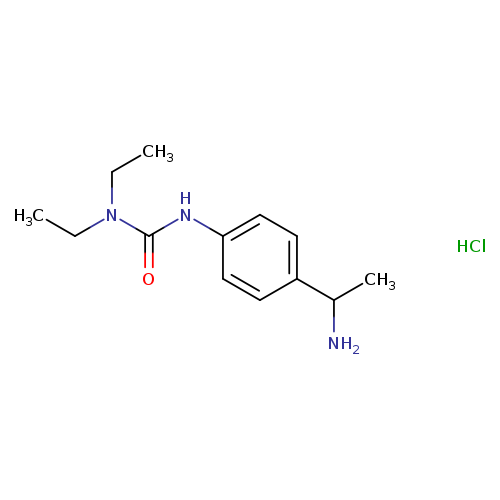 1-[4-(1-aminoethyl)phenyl]-3,3-diethylurea hydrochloride