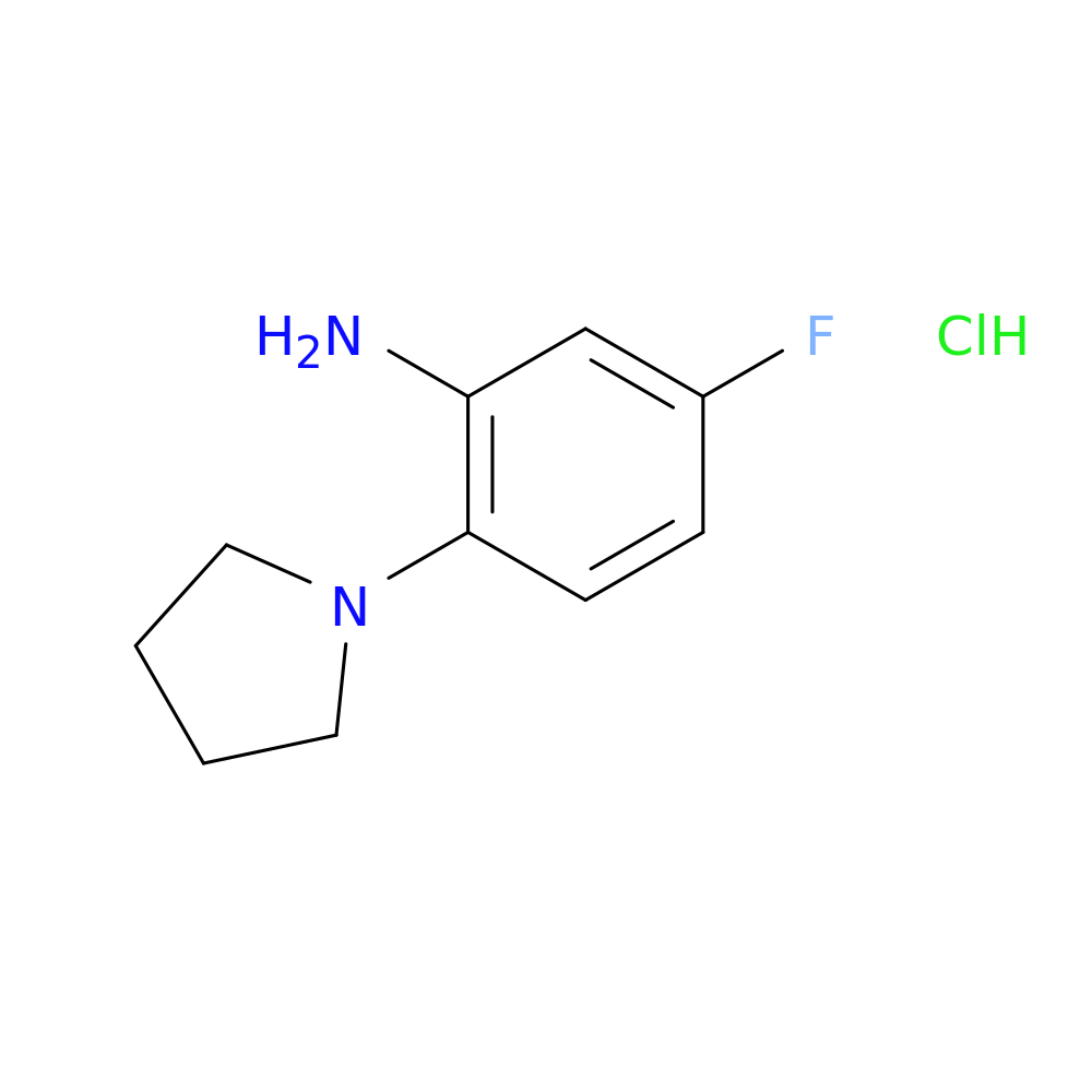 5-fluoro-2-(pyrrolidin-1-yl)aniline hydrochloride