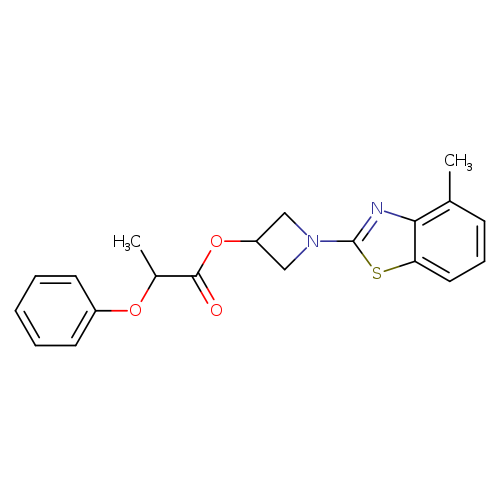 1-(4-methyl-1,3-benzothiazol-2-yl)azetidin-3-yl 2-phenoxypropanoate