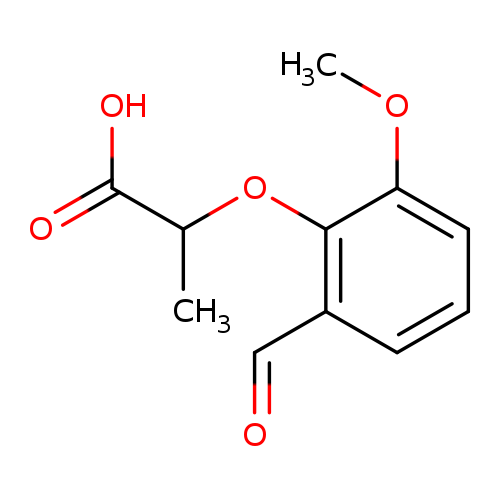 2-(2-Formyl-6-methoxyphenoxy)propanoic acid