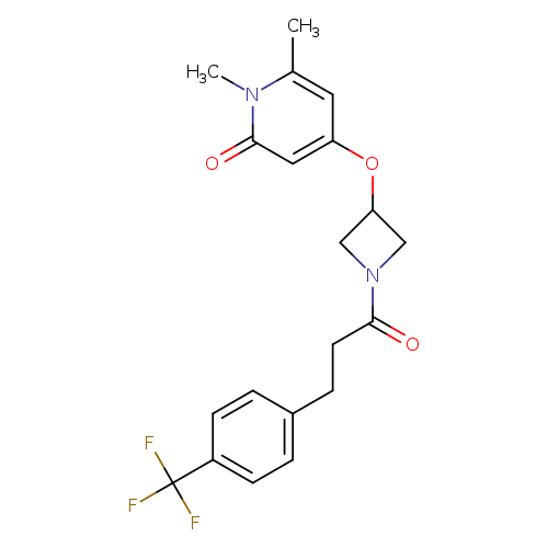 1,6-dimethyl-4-[(1-{3-[4-(trifluoromethyl)phenyl]propanoyl}azetidin-3-yl)oxy]-1,2-dihydropyridin-2-one
