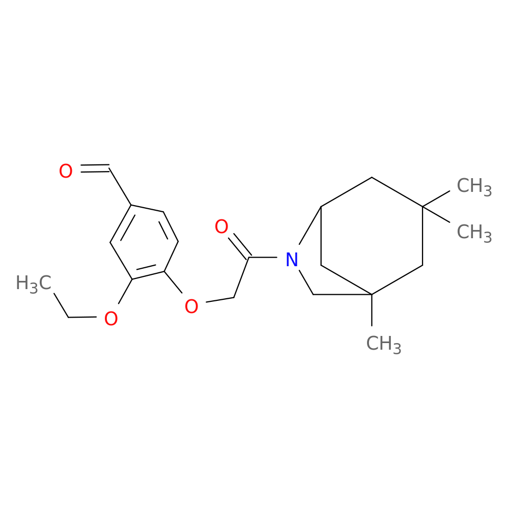 3-ethoxy-4-(2-oxo-2-{1,3,3-trimethyl-6-azabicyclo[3.2.1]octan-6-yl}ethoxy)benzaldehyde