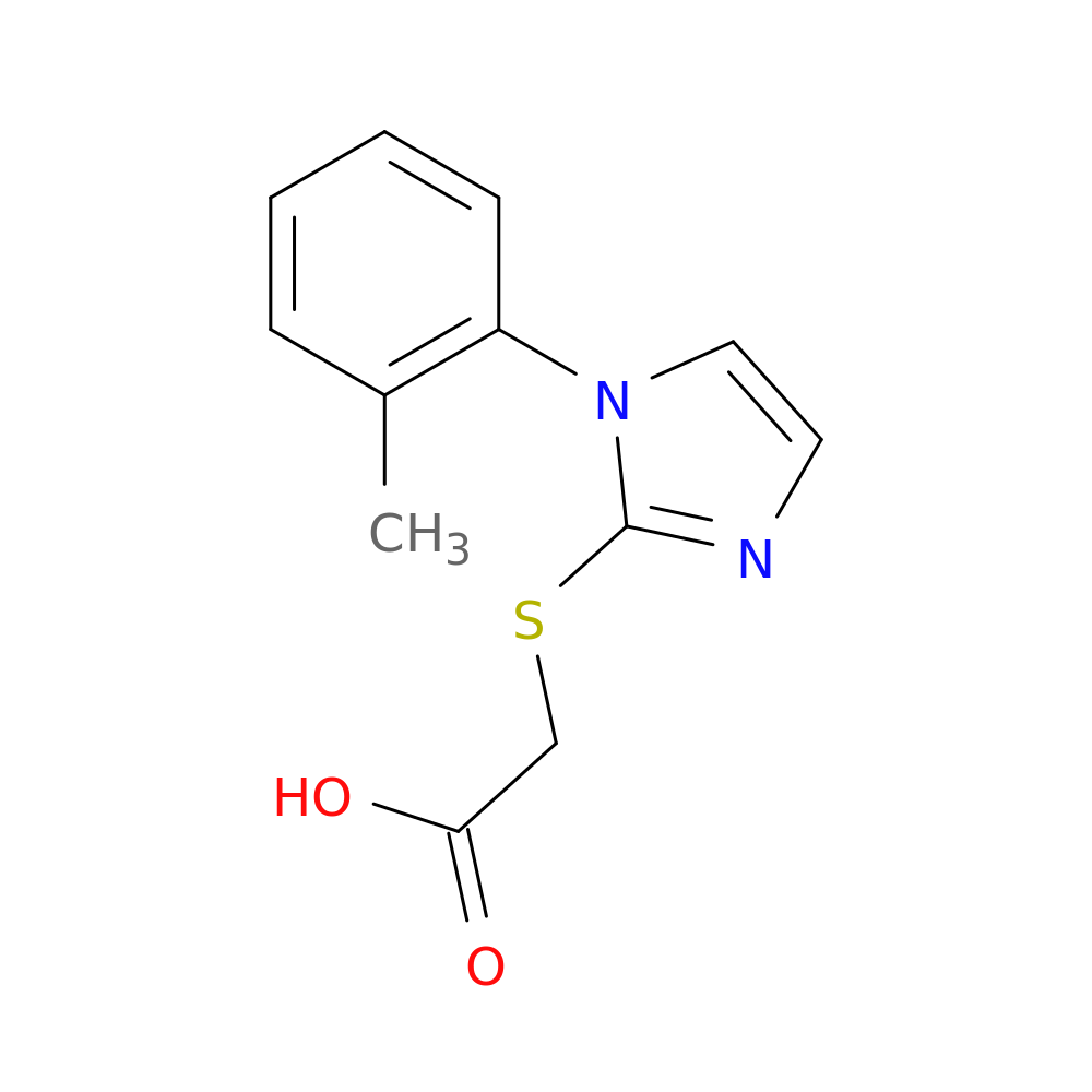 2-((1-(O-tolyl)-1H-imidazol-2-yl)thio)acetic acid