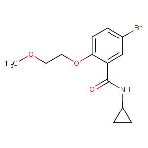 5-Bromo-n-cyclopropyl-2-(2-methoxy-ethoxy)-benzamide