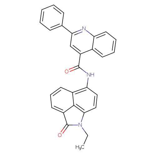 N-{2-ethyl-3-oxo-2-azatricyclo[6.3.1.0^{4,12}]dodeca-1(11),4,6,8(12),9-pentaen-9-yl}-2-phenylquinoline-4-carboxamide