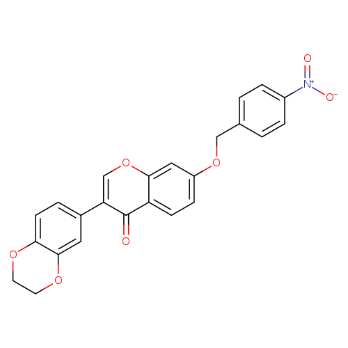 3-(2,3-dihydro-1,4-benzodioxin-6-yl)-7-[(4-nitrophenyl)methoxy]-4H-chromen-4-one