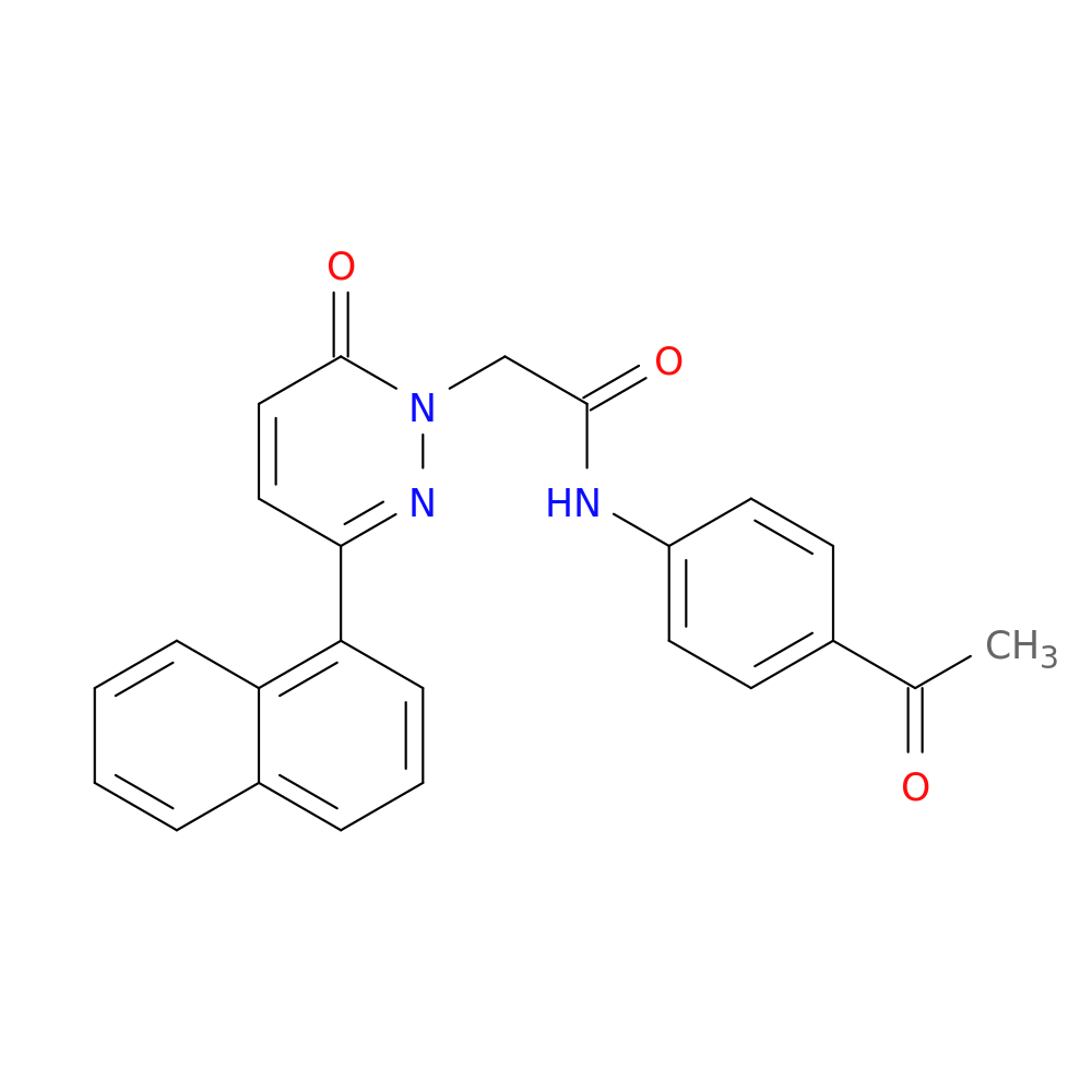 N-(4-acetylphenyl)-2-[3-(naphthalen-1-yl)-6-oxo-1,6-dihydropyridazin-1-yl]acetamide
