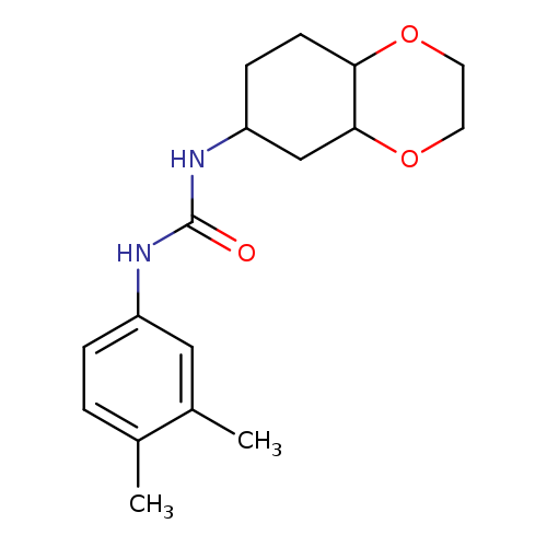 1-(3,4-dimethylphenyl)-3-(octahydro-1,4-benzodioxin-6-yl)urea
