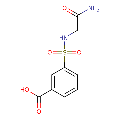 3-[(carbamoylmethyl)sulfamoyl]benzoic acid