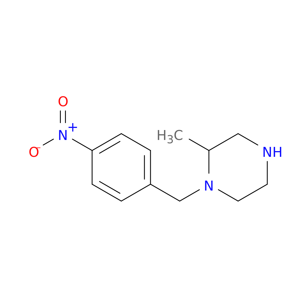 2-methyl-1-[(4-nitrophenyl)methyl]piperazine