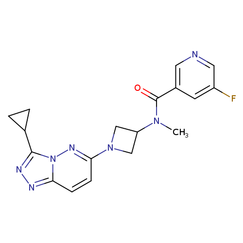 N-(1-{3-cyclopropyl-[1,2,4]triazolo[4,3-b]pyridazin-6-yl}azetidin-3-yl)-5-fluoro-N-methylpyridine-3-carboxamide