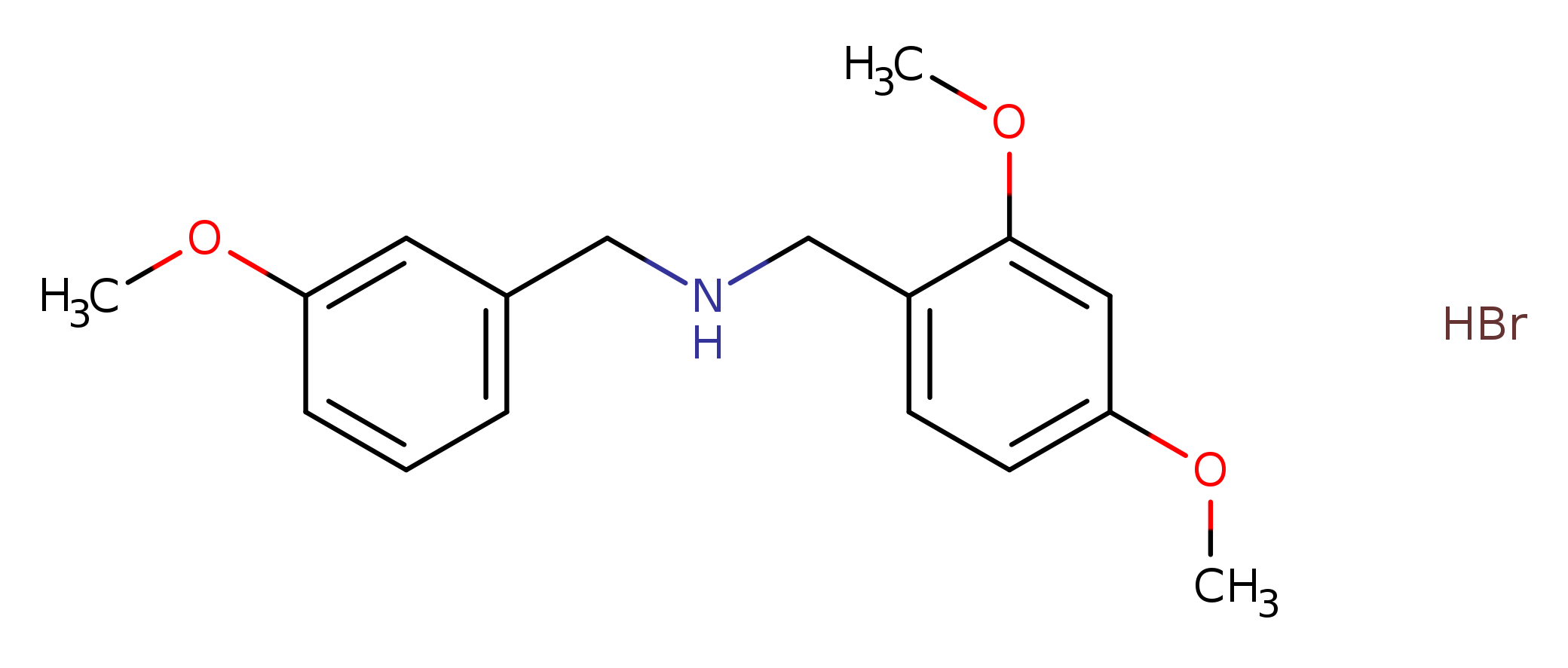 (2,4-dimethoxybenzyl)(3-methoxybenzyl)amine hydrobromide