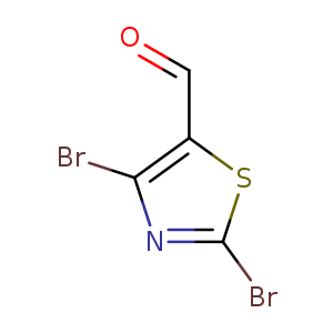5-Thiazolecarboxaldehyde, 2,4-dibromo-