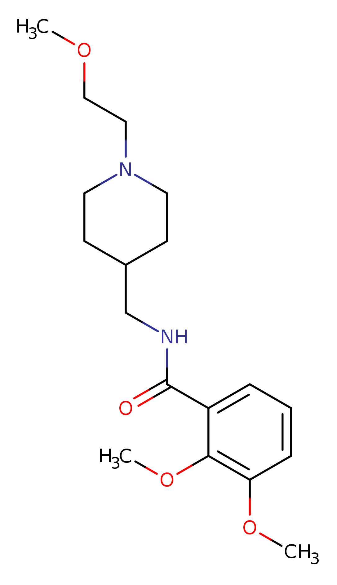 2,3-dimethoxy-N-{[1-(2-methoxyethyl)piperidin-4-yl]methyl}benzamide