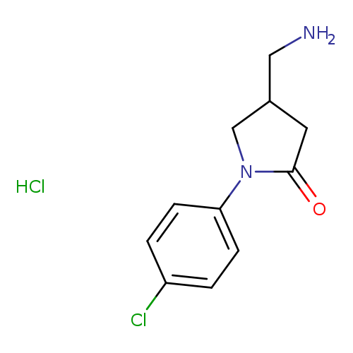4-(aminomethyl)-1-(4-chlorophenyl)pyrrolidin-2-one hydrochloride