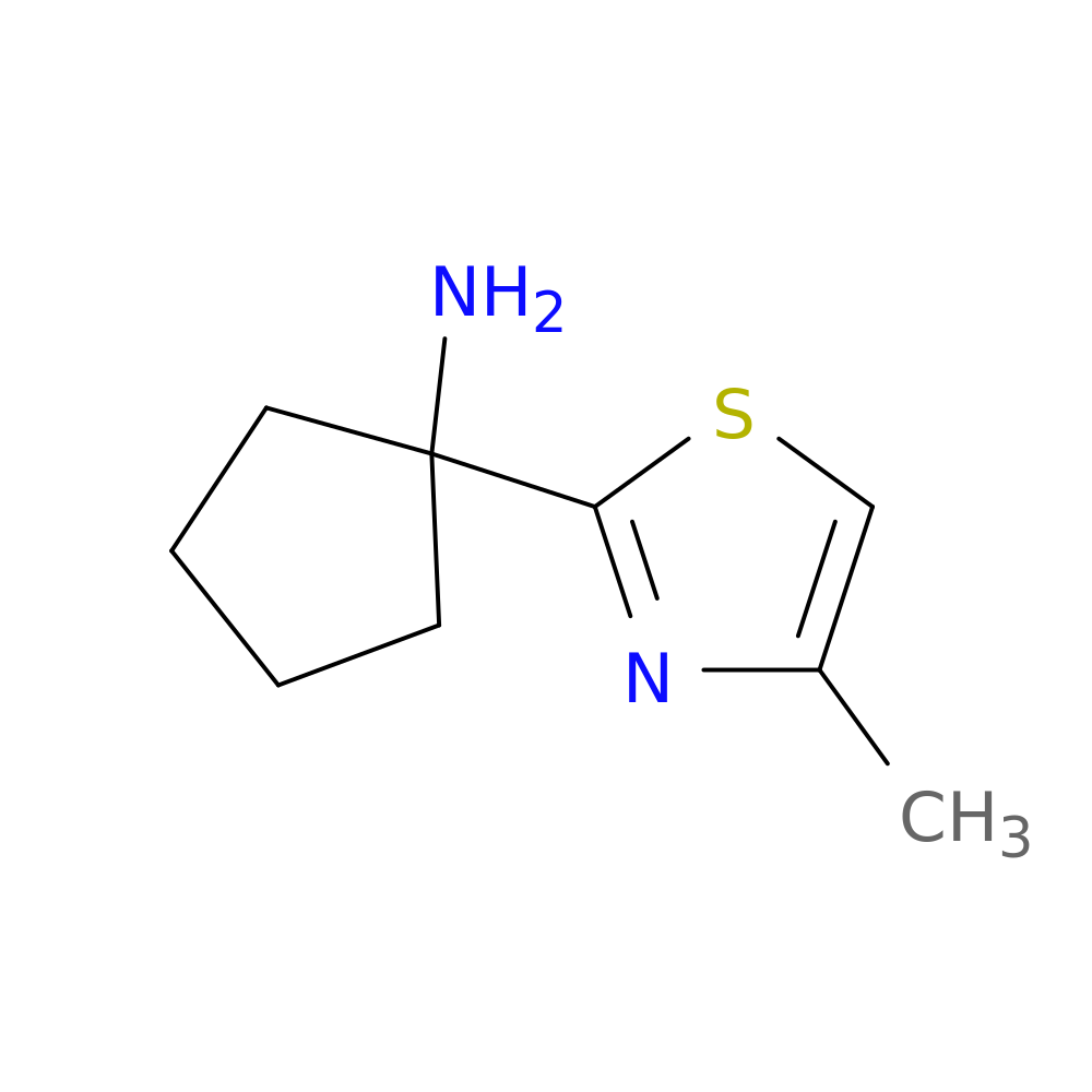 1-(4-methyl-1,3-thiazol-2-yl)cyclopentan-1-amine