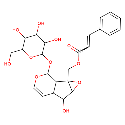 [(1aS)-1a,1bα,2,5aα,6,6aβ-Hexahydro-6α-hydroxy-1a-[(cinnamoyloxy)methyl]oxireno[4,5]cyclopenta[1,2-c]pyran-2α-yl]β-D-glucopyranoside